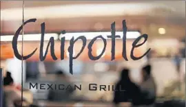  ?? Gene J. Puskar
Associated Press ?? CHIPOTLE’S sales have been rocked by E. coli outbreaks linked to its restaurant­s in several states. Above, a restaurant at Union Station in Washington.