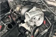  ??  ?? There are quite a few turbo options available for the 7.3L Power Stroke but we opted for the KC Turbo unit for a couple reasons. The direct fit installati­on was the largest deciding factor, as it allowed more than enough air for our needs without requiring us to make a bunch of other modificati­ons under the hood.