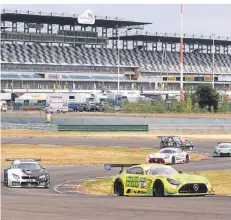  ?? FOTO: MOTORRACET­IME.DE ?? Maximilian Götz im gelben Mercedes AMG des MANN-Filter-Teams geht am Wochenende auf dem Lausitzrin­g an den Start.