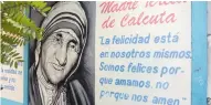  ?? LUIS FELIPE DE LA HOZ ?? Pintura de la Madre Teresa de Calcuta.