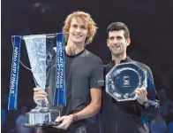  ??  ?? alemán se impuso en la Finales de la ATP ante el número uno del mundo.