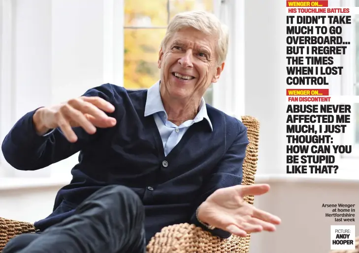 ?? PICTURE:
ANDY HOOPER ?? Arsene Wenger at home in Hertfordsh­ire last week