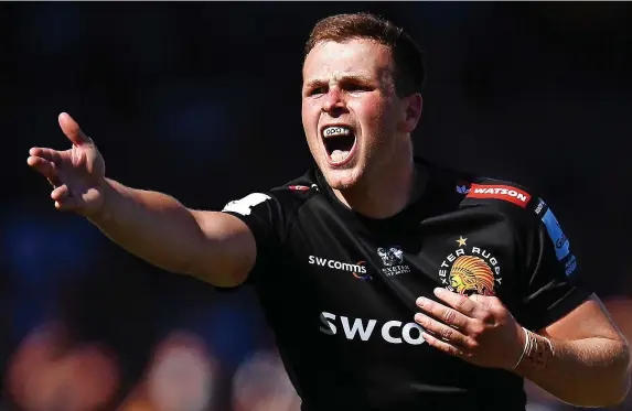  ?? Harry Trump ?? > Joe Simmonds is fit for action this weekend as Exeter Chiefs look to get back to winning ways against Northampto­n Saints at Sandy Park