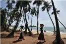  ??  ?? The planned developmen­t is on Whale Bay, known for its cetaceans and also a key fish-breeding area, say opponents of the scheme. Photograph: Issouf Sanogo/AFP/ Getty