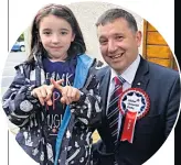  ??  ?? Robin Swann with daughter Freya UUP