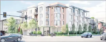  ?? CITY OF PALO ALTO ?? A 57-unit workforce apartment complex planned at the intersecti­on of El Camino Real and Page Mill Road was approved by the Palo Alto City Council on Monday.