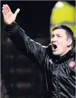  ??  ?? Delighted Accies manager Martin Canning