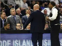  ?? File photo ?? Providence College AD Bob Driscoll, left, wishes he were at Friar contests, but he’s just happy the athletes are back doing what they love.
