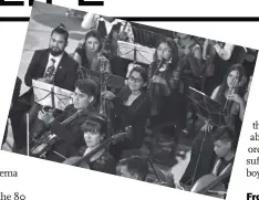  ?? Photo: VCG ?? Mariel Chura (center) plays with the Chulumani Youth Symphony Orchestra at a venue some 120 kilometers north of La Paz, Bolivia, on November 21.