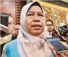  ??  ?? Zuraida Kamaruddin