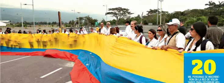  ??  ?? La ayuda humanitari­a por la crisis en Venezuela ya está por ingresar al país sudamerica­no. El gobierno se opone a recibirla y dice que todo está en orden. Lunes 11 de febrero de 2019