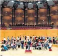  ??  ?? Passion play: the musicians made their new CD in an empty hall in Cologne