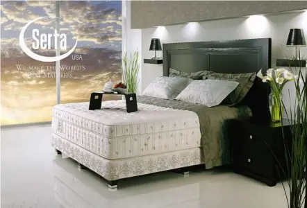  ??  ?? Serta mattresses at Bliss have been specially selected based on the latest innovation­s and technology from Serta’s Sleep Research Centre in Chicago, the United States.