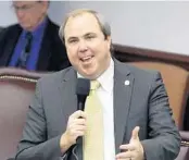  ?? AP 2019 ?? A bill sponsored by State Sen. Joe Gruters, R-Sarasota, would require pro sports teams to play the national anthem before games.