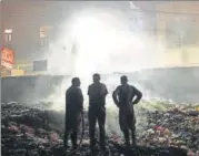  ?? SANCHIT KHANNA/HT FILE ?? In October,the plot was heaped with waste and often set on fire by local people.