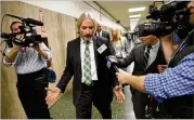  ?? MARCIO JOSE SANCHEZ / AP ?? Matt Gonzalez, with the San Francisco Public Defenders Offiffice (center), after a verdictwas reached in the trial of Jose Ines Garcia Zarate.