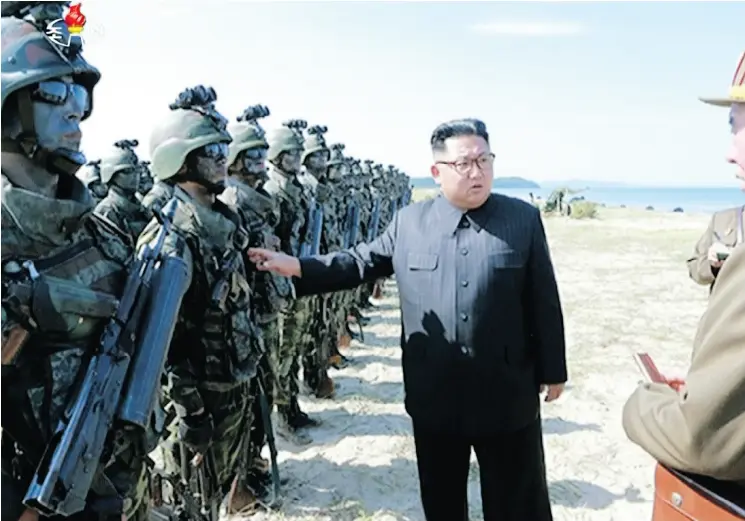  ?? KRT VIA THE ASSOCIATED PRESS VIDEO ?? The non-proliferat­ion regime has been a fraud, writes Conrad Black, who predicts there could be up to 40 nuclear military powers in 20 years, with North Korea now on the threshold.