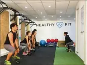  ?? Le studio Healthyfit espère attirer des séniors cet été. (Photo V. S.) ??