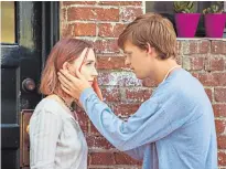  ??  ?? Young love: Saoirse Ronan and Lucas Hedges in Lady Bird