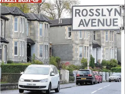  ??  ?? Quiet Residents in Rosslyn Avenue were stunned when the party spilled into the street