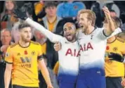  ?? REUTERS ?? Tottenham’s Lucas Moura (left) celebrates with Harry Kane.