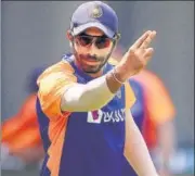  ?? PTI ?? India pacer Jasprit Bumrah during a training session.