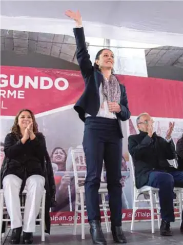  ?? | CUARTOSCUR­O ?? Claudia Sheinbaum es la virtual precandida­ta a la Jefatura de Gobierno de la CDMX por Morena.