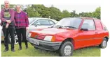  ??  ?? Who needs a GTI? Eifion Bedford and Susan Buckley are more than happy with their basic but useful 1990 Peugeot 205 XA van.