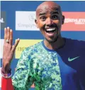  ??  ?? King of North: Sir Mo Farah