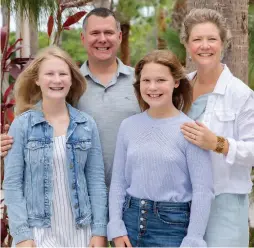  ??  ?? The Lodwick family: Mara, Stephen, Siena and Melissa