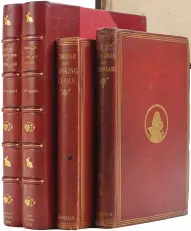  ??  ?? ESTIMATE £2,500–£3,500 First editions of Lewis Carroll’s Alice’s Adventures in Wonderland, 1866, and Through the Looking Glass, 1872