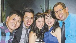  ??  ?? The Bautista Family Ensemble: Kevin Garcia Bautista with siblings Jaron and Jinka, and parents Dennis and Solinda.