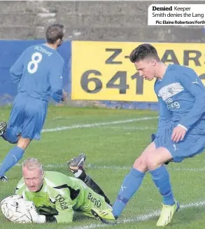  ??  ?? Denied Keeper Smith denies the Lang