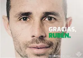  ?? FOTO: REAL BETIS ?? Rubén Castro ya forma parte de la historia del Real Betis. Ahora vuelve a su casa