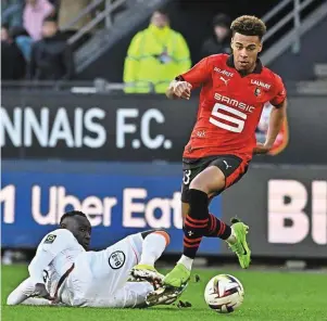  ?? | PHOTO : VINCENT MICHEL / OUEST-FRANCE ?? Le Stade Rennais va pouvoir compter sur Désiré Doué, de retour de suspension.