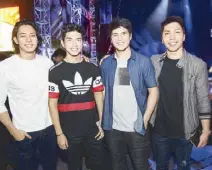  ??  ?? (From left) Luis Hontiveros, Chael Anthony, Max Berardi and Angelo Alberto.