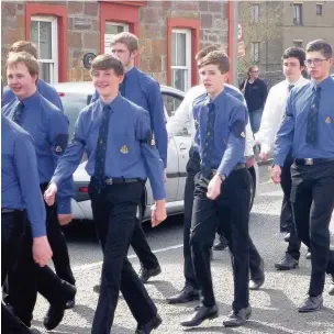  ??  ?? Parade Stirling & District Battalion descended on Tillicoult­ry for their annual Founder’s Day Church Parade