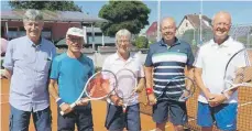  ?? FOTO: TC BAD SAULGAU ?? Sind bereits Meister: die Herren 65 aus Bad Saulgau.