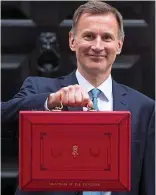  ?? ?? Red box: Chancellor Jeremy Hunt