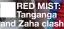 ??  ?? RED MIST: Tanganga and Zaha clash