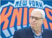  ?? BRYAN R. SMITH/GETTY IMAGES ?? During Phil Jackson’s tenure as president, the Knicks were 80-166, including a franchise-worst 17-65 in 2014-15.