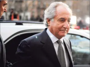  ?? Stephen Chernin / Getty Images ?? Bernard Madoff, the financier who ran the largest Ponzi scheme in history, has died of natural causes in federal prison.
