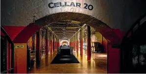  ?? ?? One of Penfolds’ beautiful undergroun­d cellars.