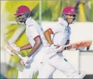  ??  ?? Jason Holder (left) and Roston Chase helped West Indies recover