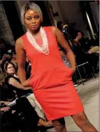  ?? PHOTOS BY HELAINE R. WILLIAMS ?? Classic chic comes to life in this sheath dress by N.A. Martin.