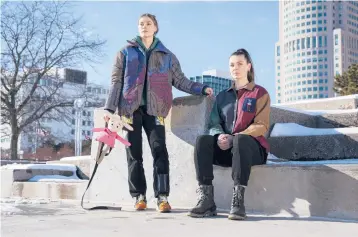  ?? ELAINE CROMIE/THE NEW YORK TIMES ?? Kelsey, left, and Cassidy Tucker, co-founders of the fashion line Deviate, on Jan. 26 in Detroit. In bringing an exhibition to New York, the fashion label wants to show what Detroit has to offer.