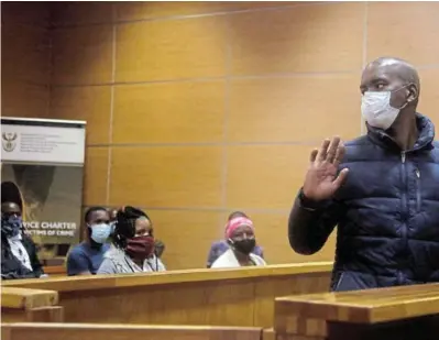  ?? /SUPPLIED ?? Kibi Lebogo, accused of shooting and killing his girlfriend Tshepo Rakoma inside her car, briefly appeared at the Polokwane magistrate’s court yesterday.