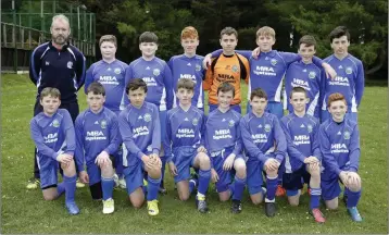  ??  ?? The Roundwood FC under-14 side who won the Premier Shield.