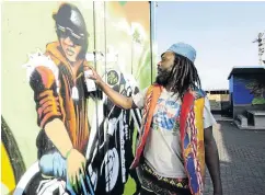  ?? / THULANI MBELE ?? Soweto artist Senzo Nhlapo is collaborat­ing with Hennessy Special Limited Edition to paint four murals in Soweto.