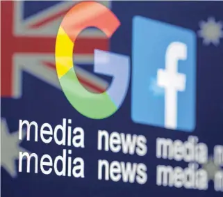  ?? /Reuters ?? Common ground: Facebook will restore news content and Google has withdrawn its threats after deals with several publishers.